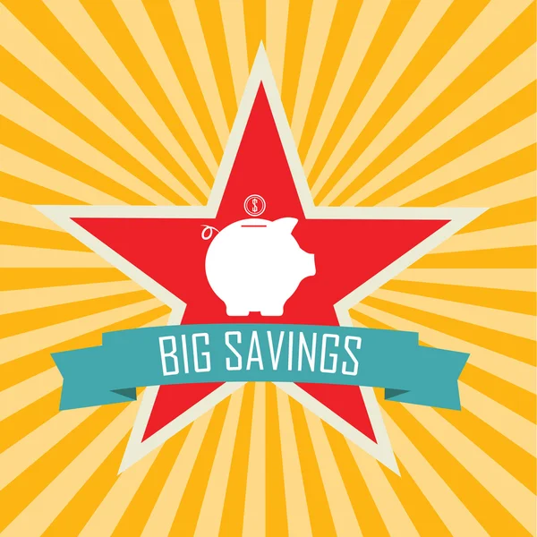 Big savings — Stock Vector