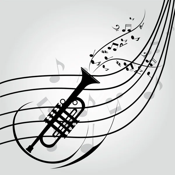 Trumpeta — Stockový vektor