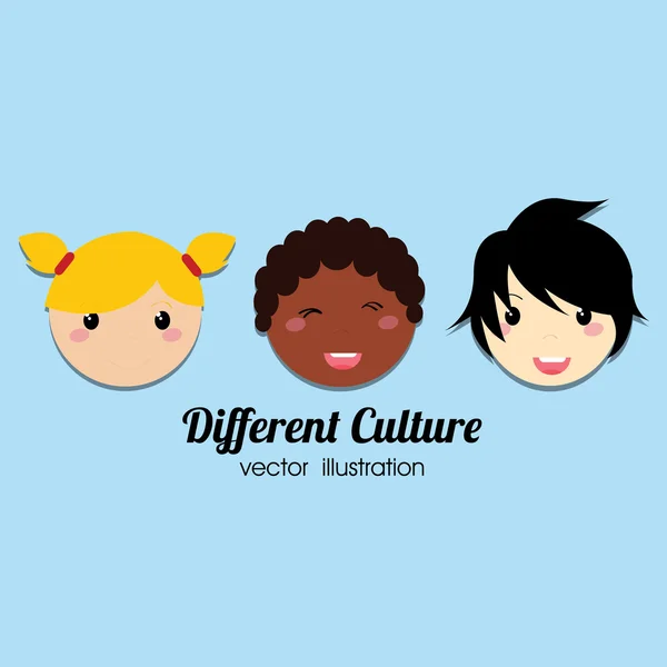 Culture différente — Image vectorielle