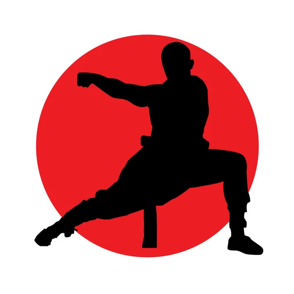 Artiste martial — Image vectorielle