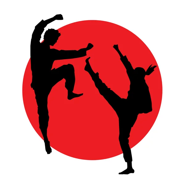 Arts martiaux — Image vectorielle