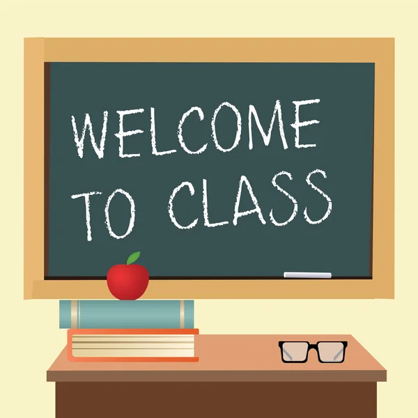 Benvenuti in classe — Vettoriale Stock