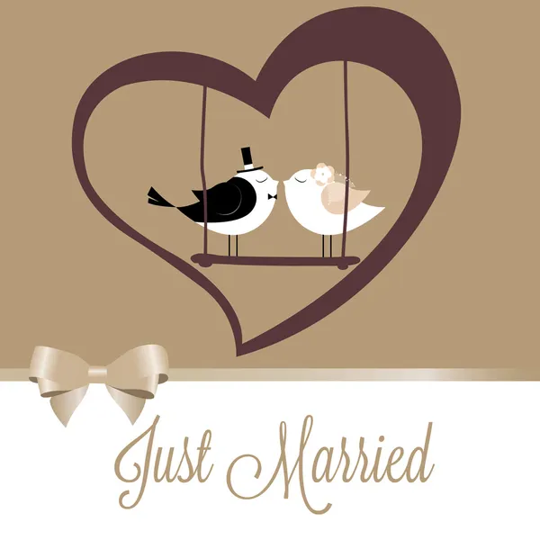 Je viens de me marier — Image vectorielle