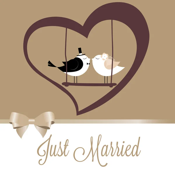 Just Married — Stock Vector