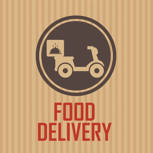 Consegna di cibo — Vettoriale Stock
