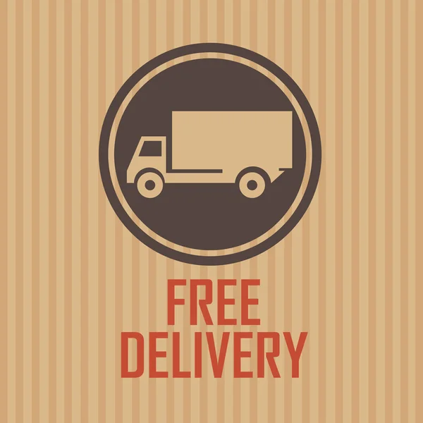 Free delivery — Stock Vector