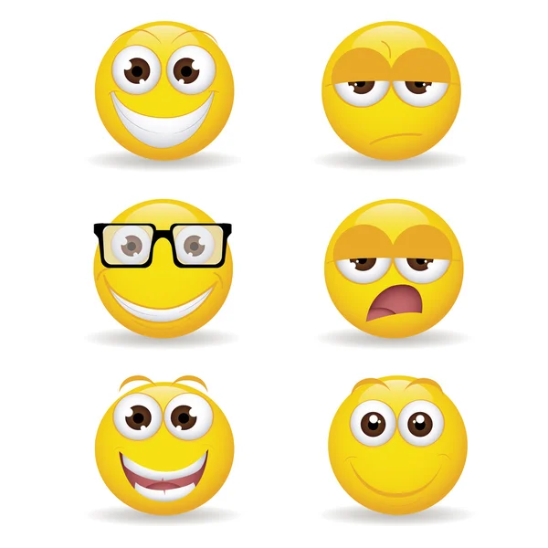 Emoticons — Vetor de Stock