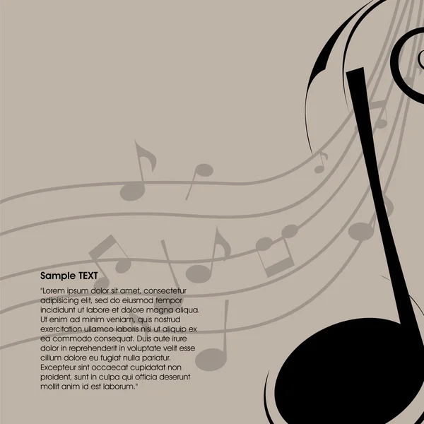 Fondo musical — Vector de stock