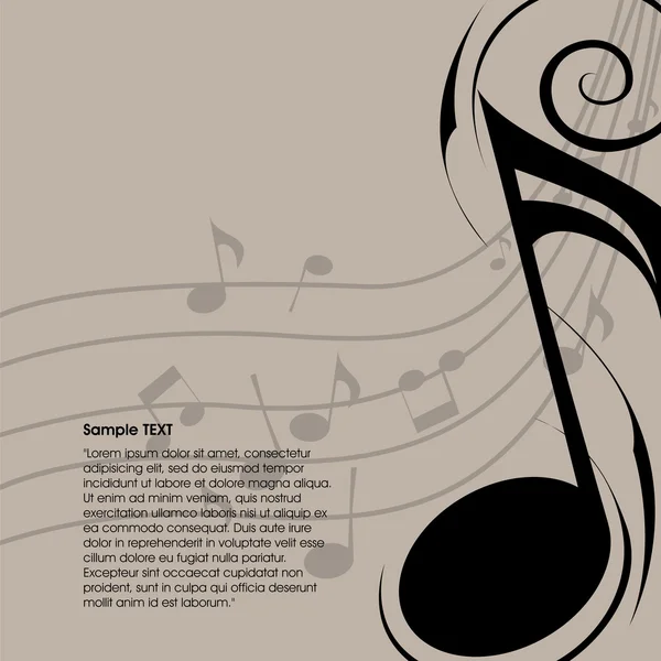 Fondo musical — Vector de stock