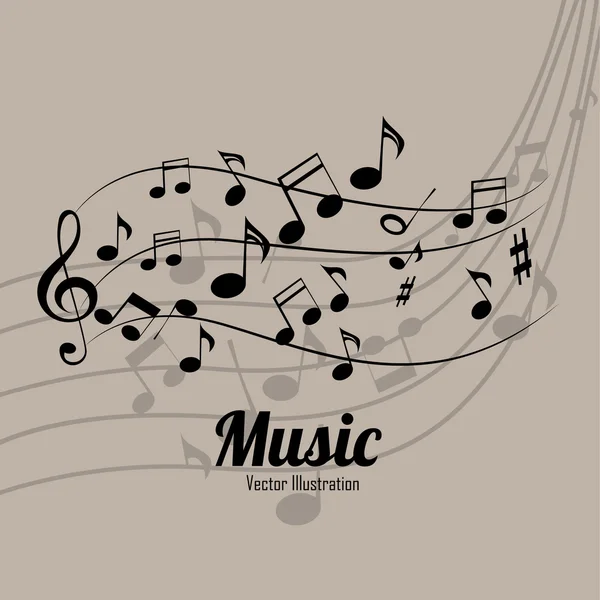 Notes de musique — Image vectorielle