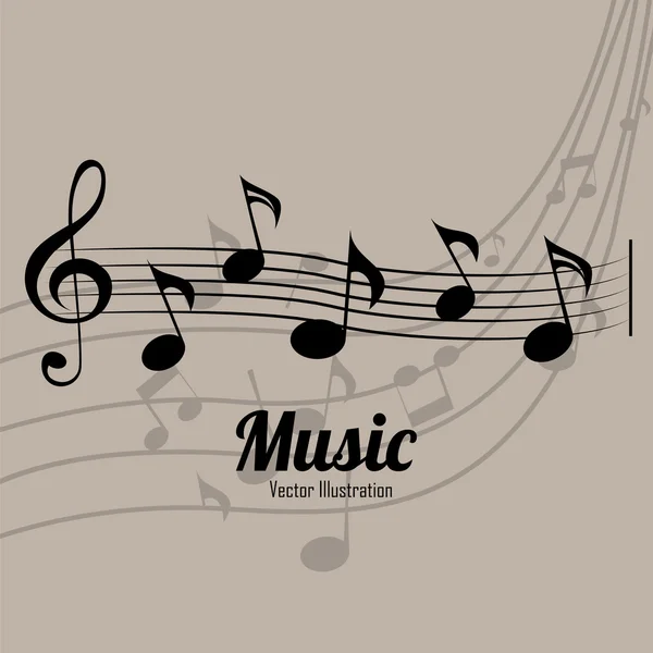 Notas musicais — Vetor de Stock