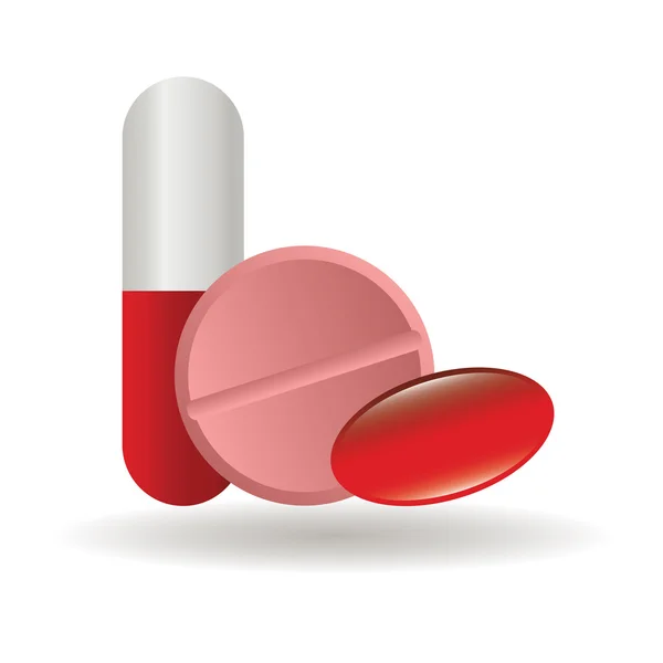 Red pills — Stock Vector