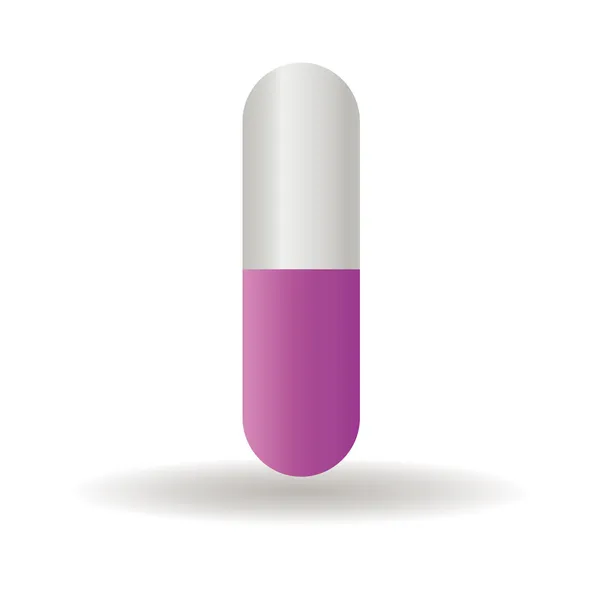 Purple pill — Stock Vector