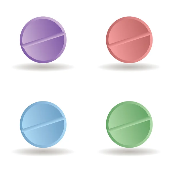 Pastillas — Vector de stock