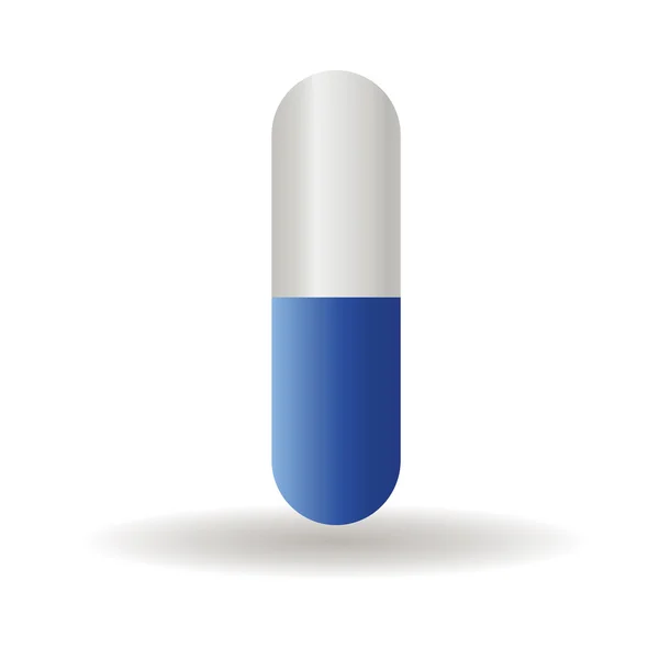 青い錠剤 — ストックベクタ
