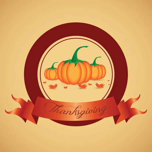 Thanksgiving daglabel — Stockvector