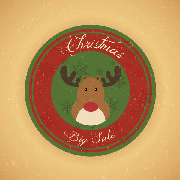 Christmas Sale Label — Stock Vector