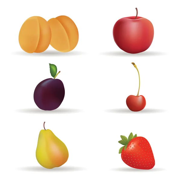 Frutas — Vector de stock