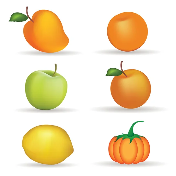 Frutas — Vector de stock