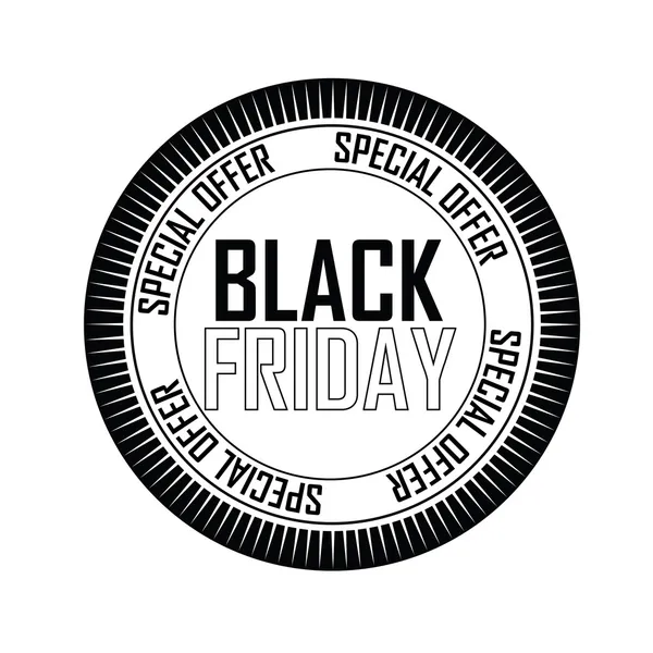 Black Friday Label — Stock Vector