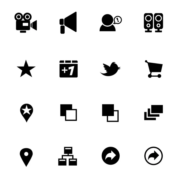 Iconen van sociale media — Stockvector