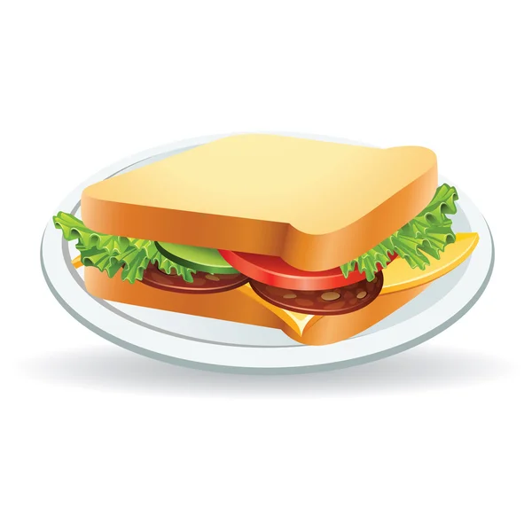 Sandwich — Stock Vector