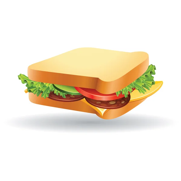 Sandwich — Stockvektor