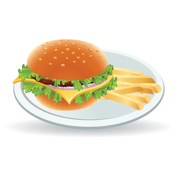 Fast food — Stock Vector