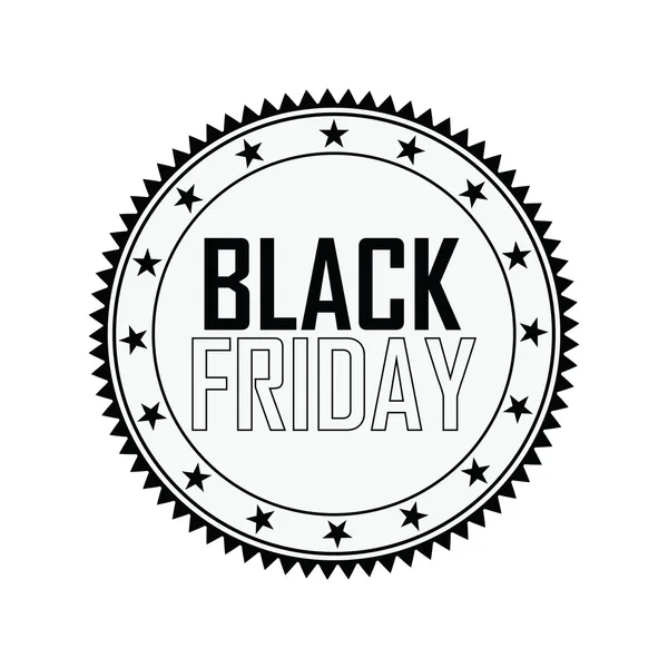 Black Friday-Etikett — Stockvektor
