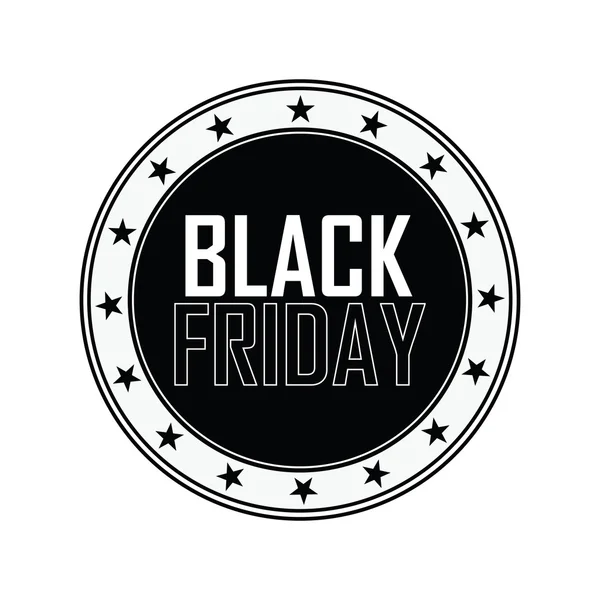 Black Friday-Etikett — Stockvektor