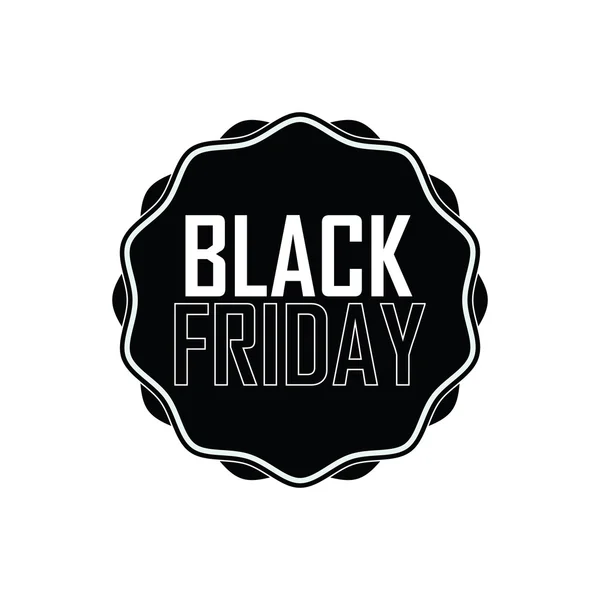 Black Friday-Etikett — Stockvektor