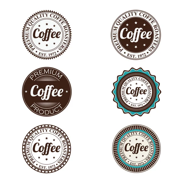 Koffie etiketten — Stockvector