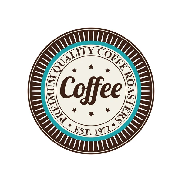 Popisek kávy — Stockový vektor