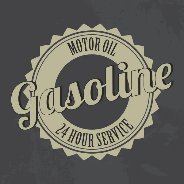 Etiqueta de gasolina — Vector de stock