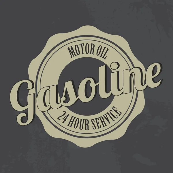 Etiqueta de gasolina — Vector de stock