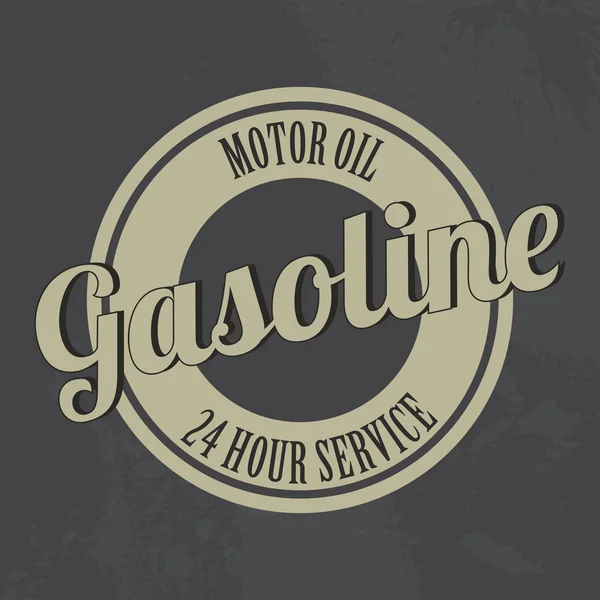 Etiqueta de gasolina — Vector de stock