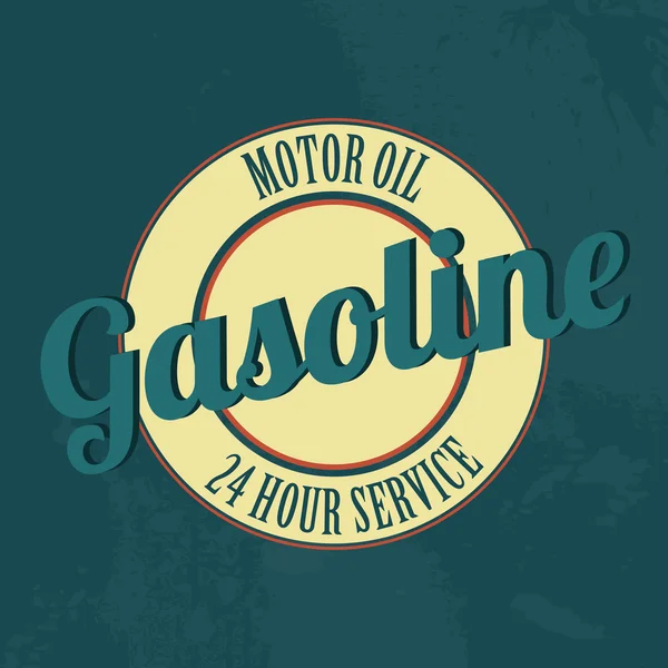 Gasoline label — Stock Vector