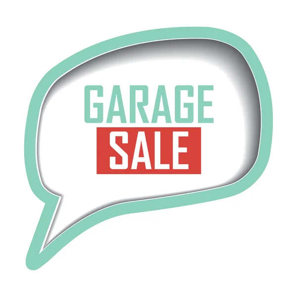 Garage sale label — Stock Vector