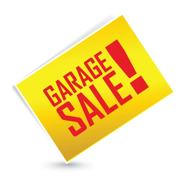 Garage sale label — Stock Vector