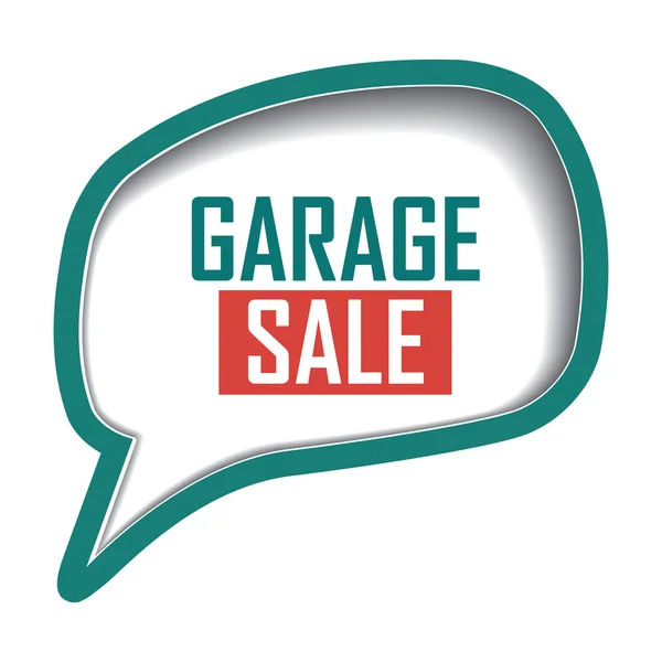 Garage sale label — Stock Vector