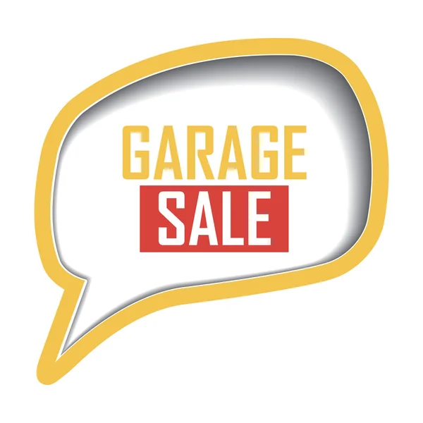 Garage vendita etichetta — Vettoriale Stock