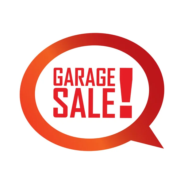 Garage vendita etichetta — Vettoriale Stock