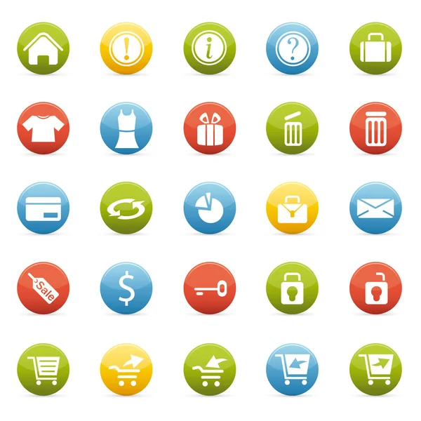 Iconen van sociale media — Stockvector