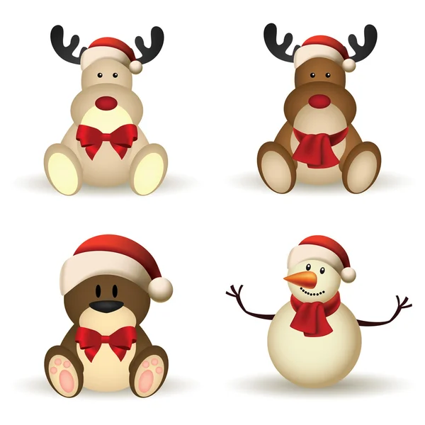 Christmas characters — Stock Vector