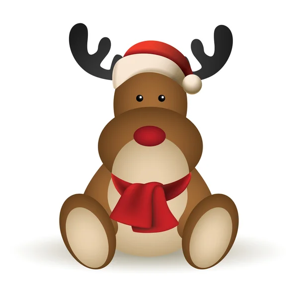 Karácsonyi szarvas — Stock Vector