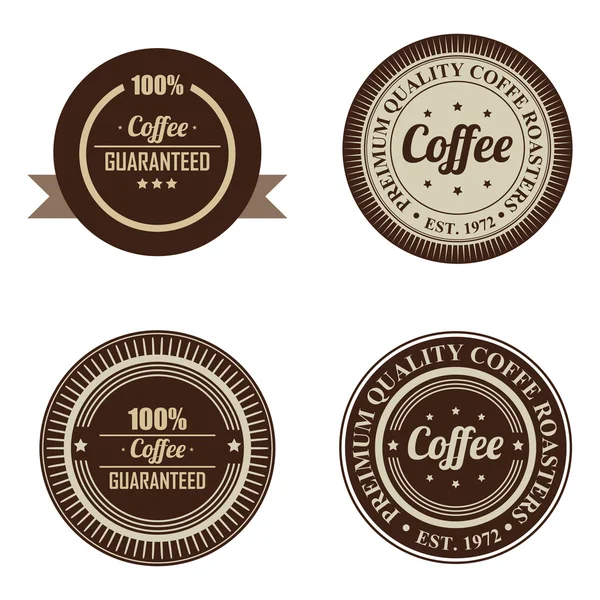 Coffee labels — Stock Vector