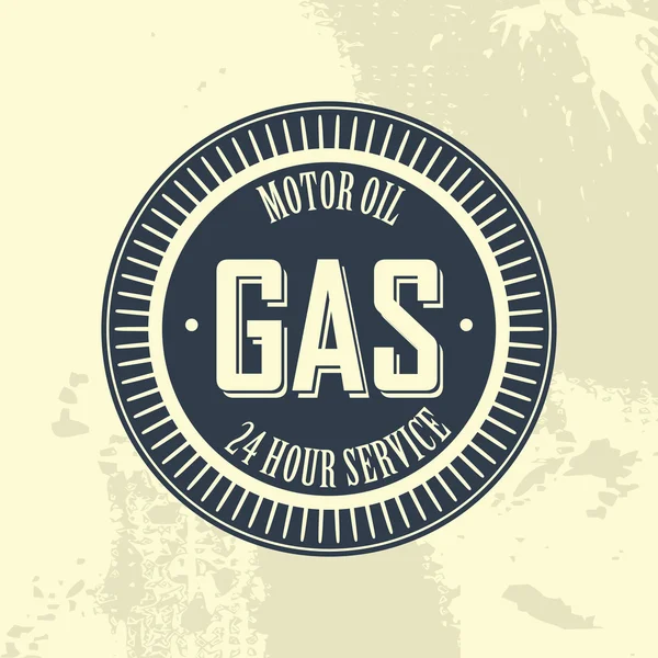 Gas etiket — Stockvector