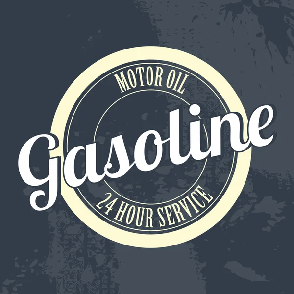 Etiqueta de gasolina — Vector de stock