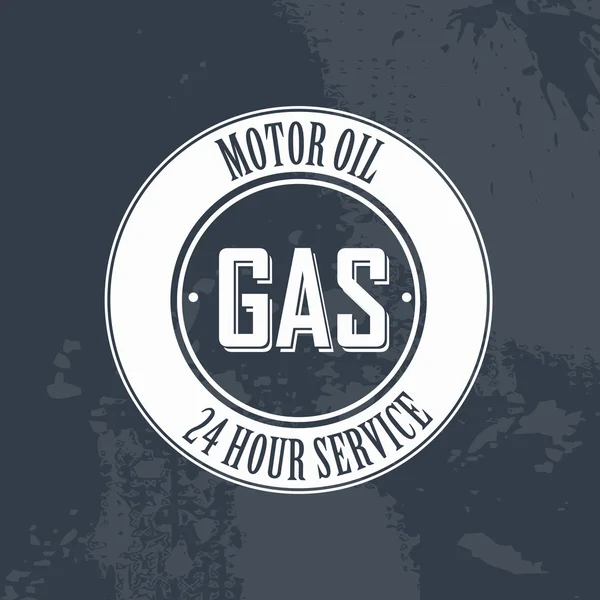 Gas etikett — Stock vektor