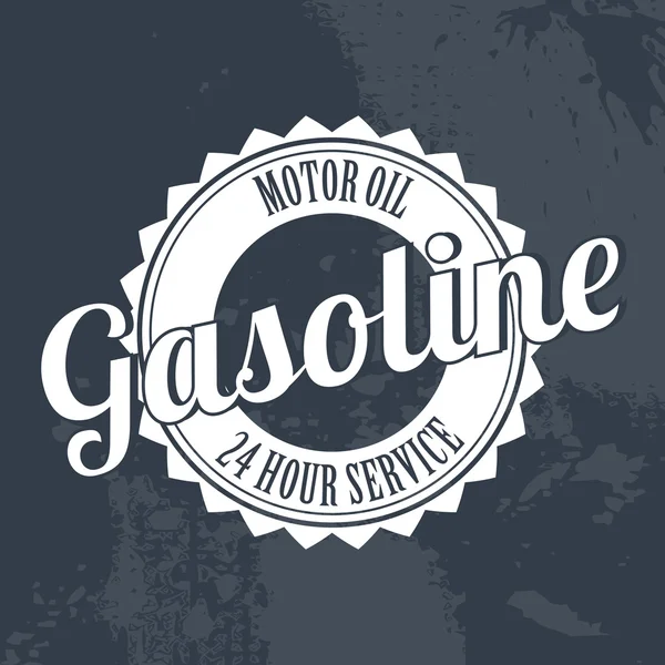 Gasoline label — Stock Vector